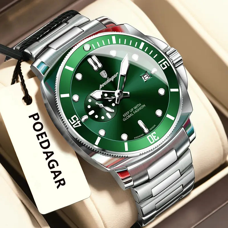 Men'S Business Luxury Stainless Steel Strap Watch