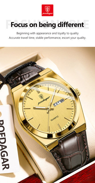 Luxury Casual Leather Men's Watch