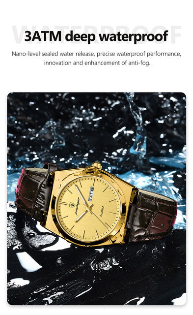 Luxury Casual Leather Men's Watch