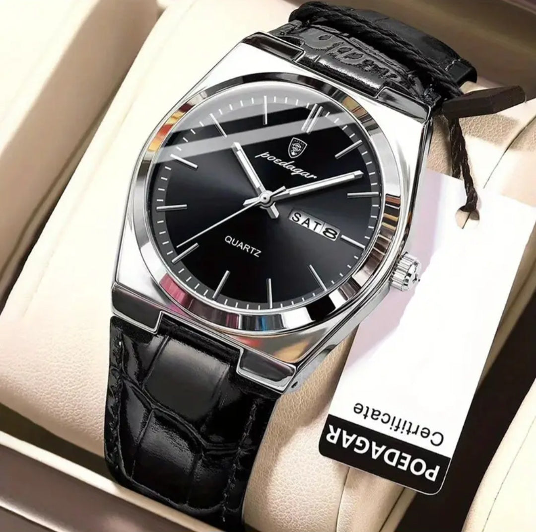 Luxury Casual Leather Men's Watch