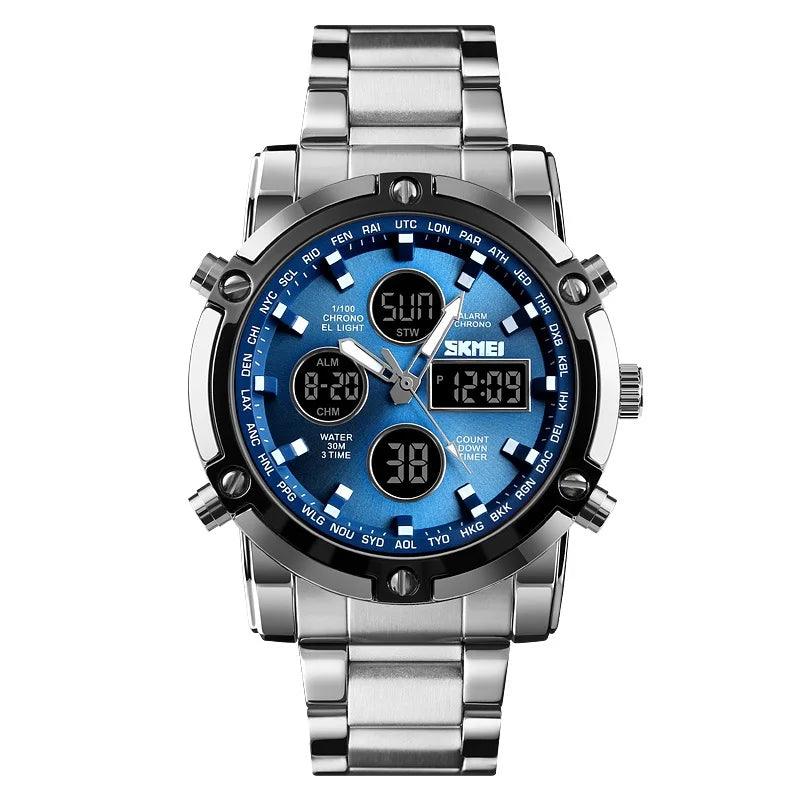 Mens Luxury Top Brand Steel Men Watches Waterproof Wristwatch