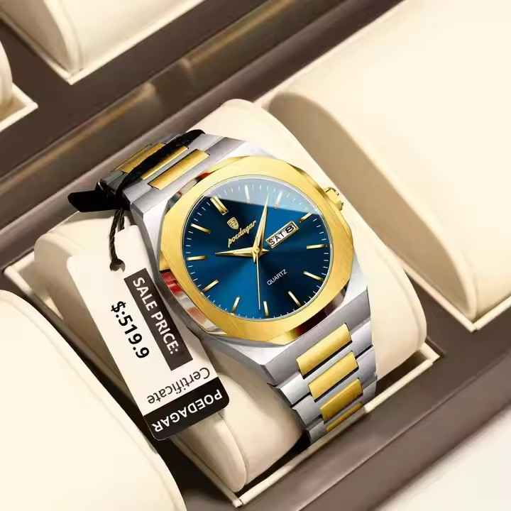 Men's Luxury Stainless Steel Quartz Watch