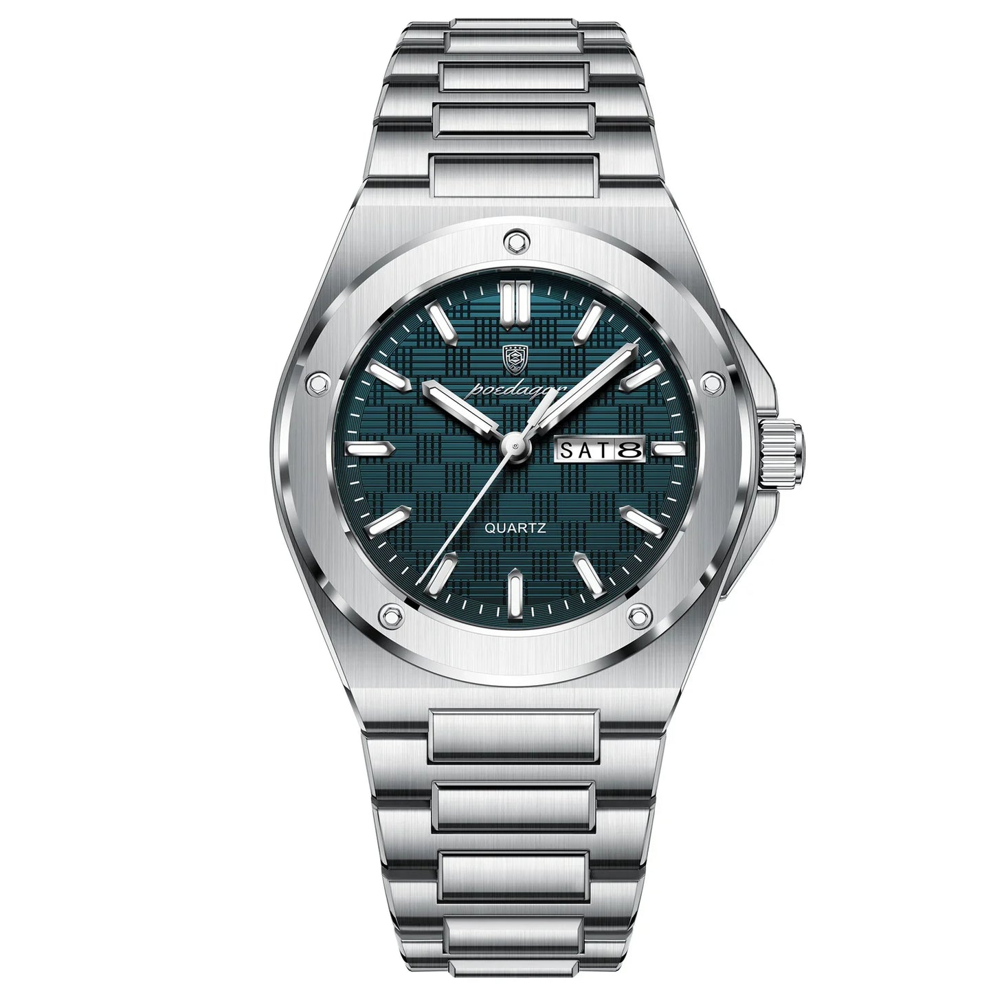 Poedagar Stainless Steel Men Watch
