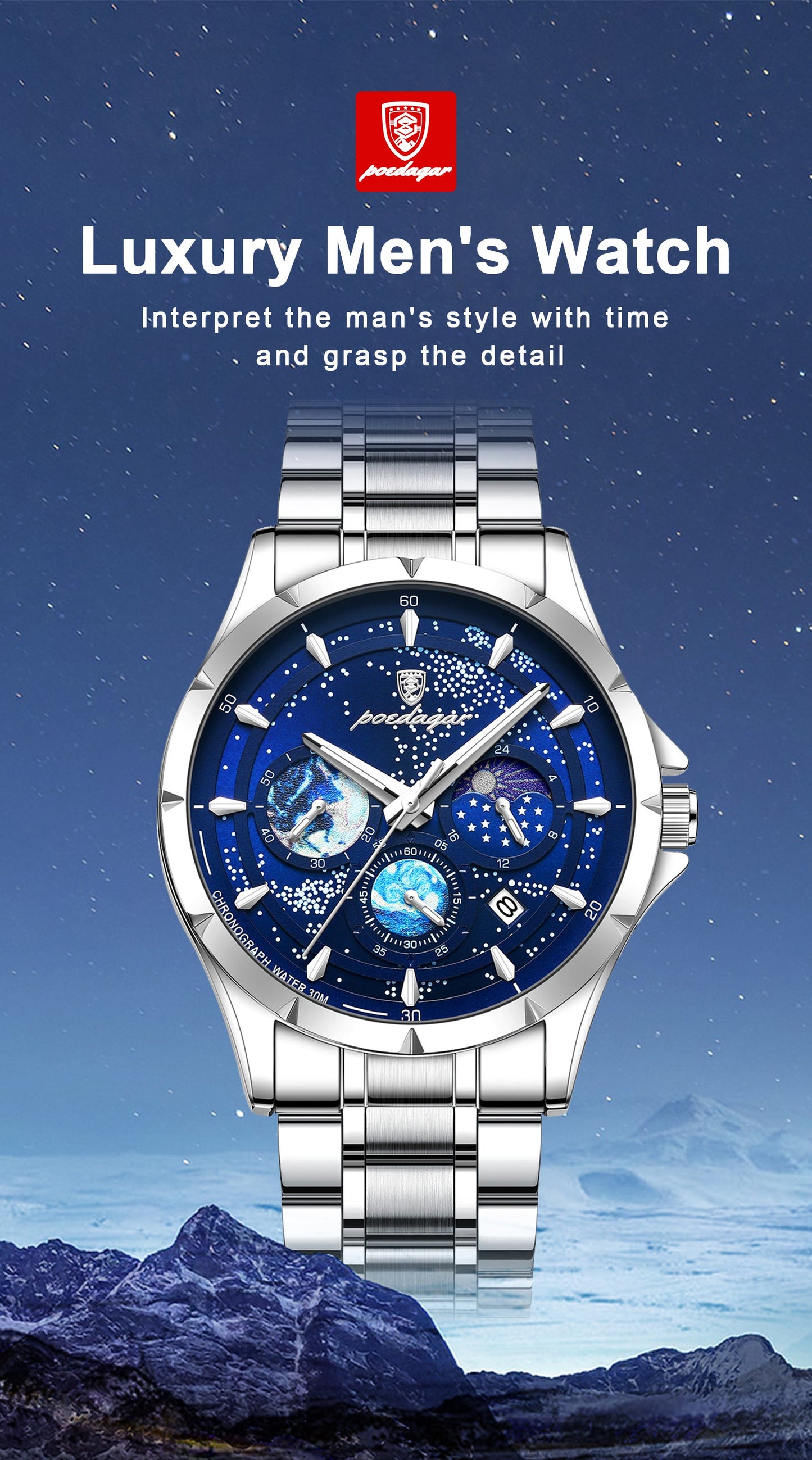 Starry Sky Dial Quartz Watch