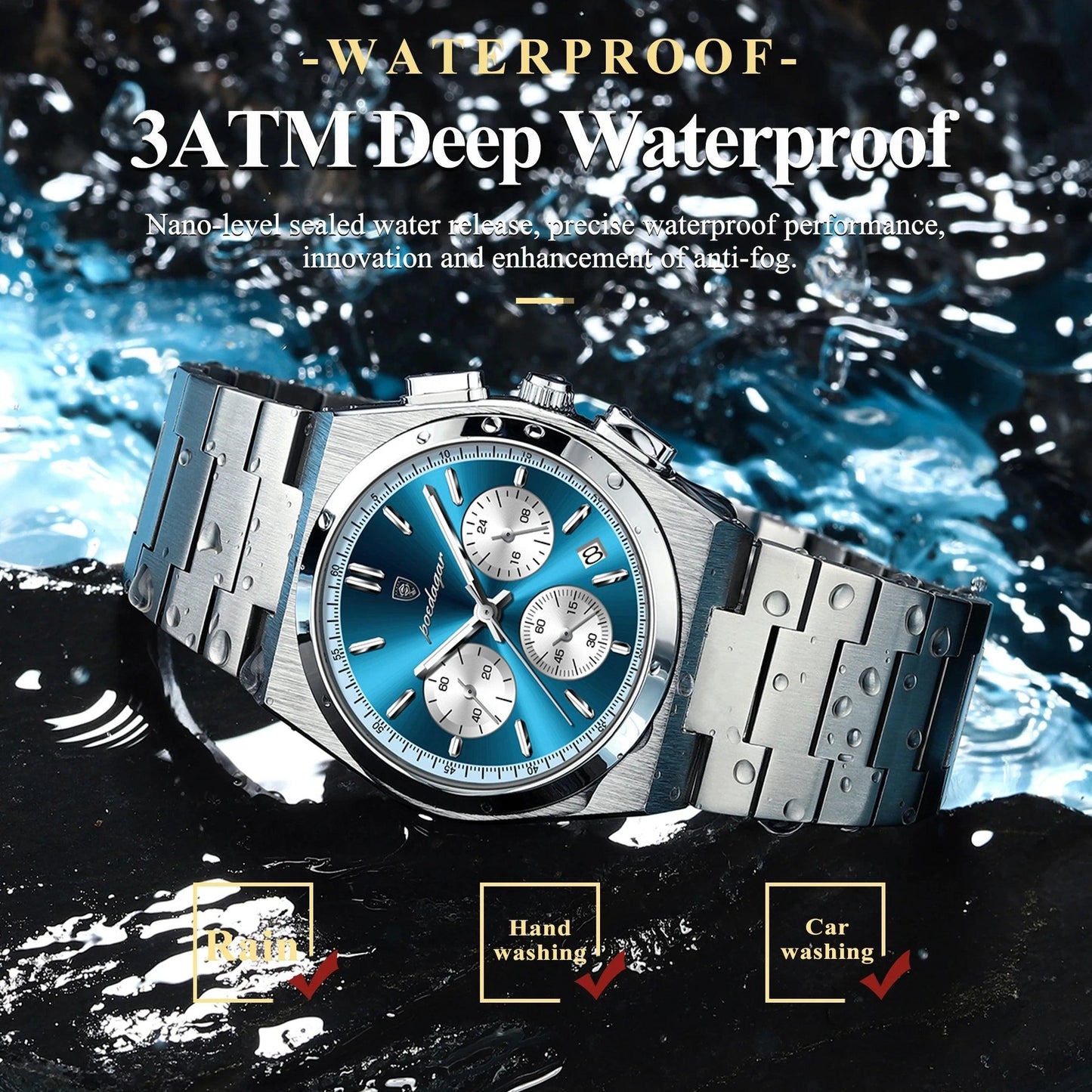 New Luxury Men Quartz Watch