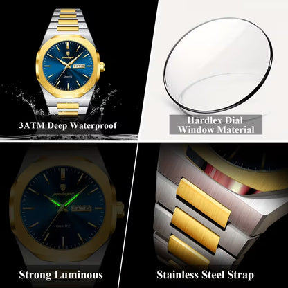 Men's Luxury Stainless Steel Quartz Watch