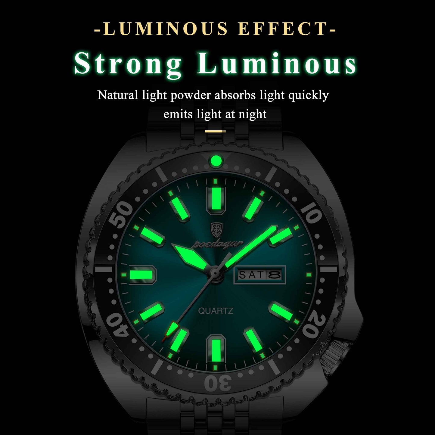 Luxury Business Montres Stainless Steel Quartz Watch