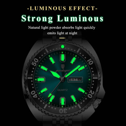 Luxury Business Montres Stainless Steel Quartz Watch