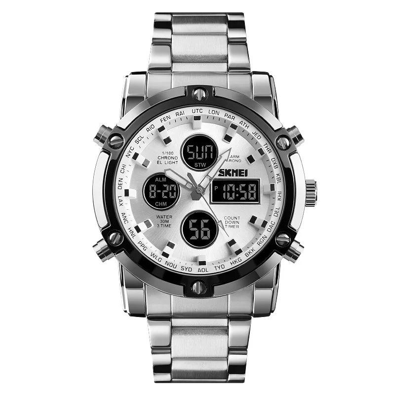 Mens Luxury Top Brand Steel Men Watches Waterproof Wristwatch