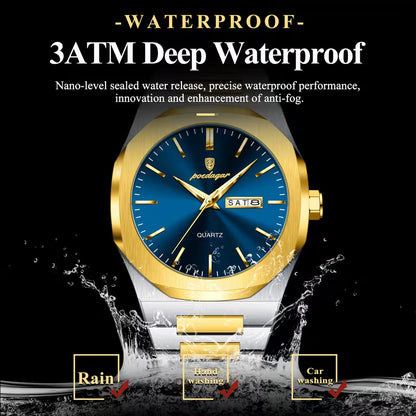 Men's Luxury Stainless Steel Quartz Watch