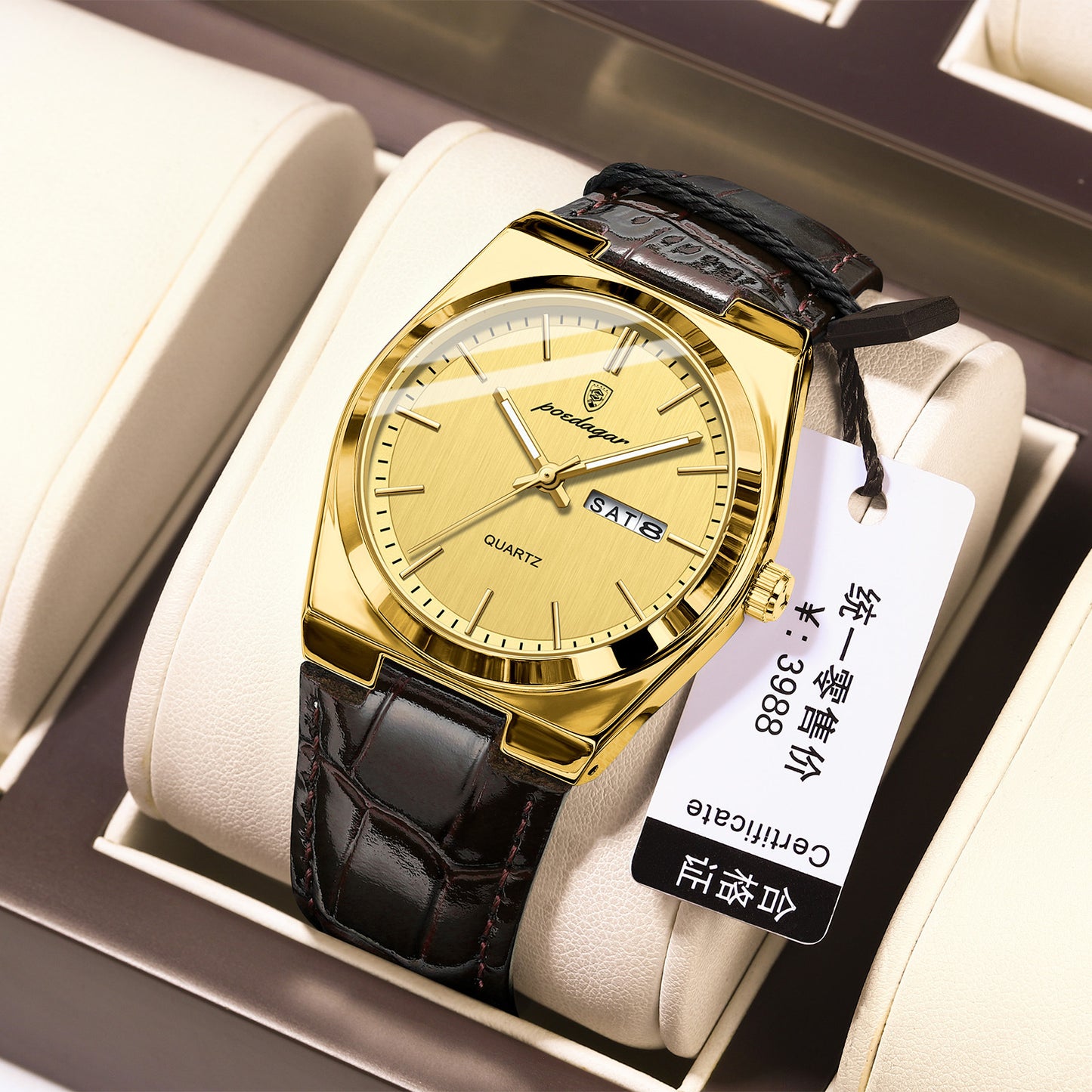 Luxury Casual Leather Men's Watch