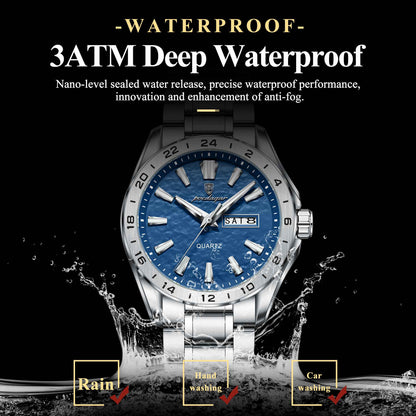 Dual Calendar Waterproof Luminous Watch