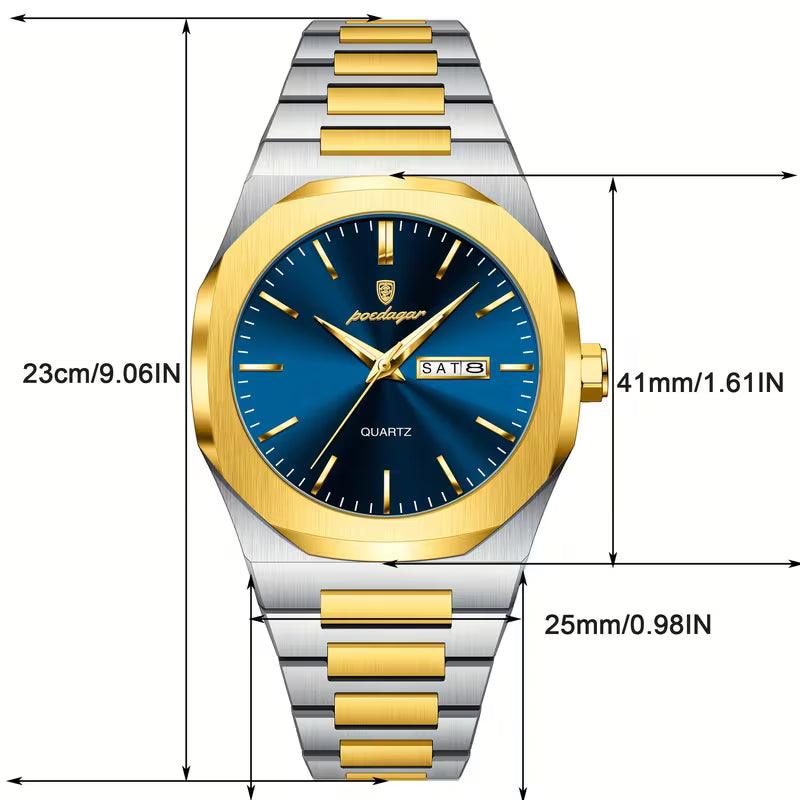 Men's Luxury Stainless Steel Quartz Watch