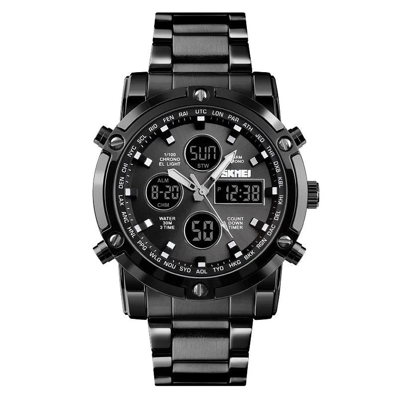 Mens Luxury Top Brand Steel Men Watches Waterproof Wristwatch