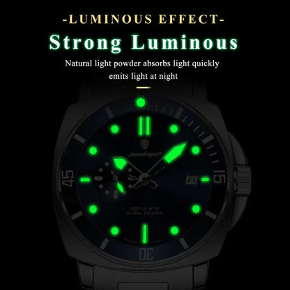 Men'S Business Luxury Stainless Steel Strap Watch