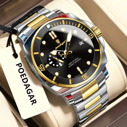 Men'S Business Luxury Stainless Steel Strap Watch