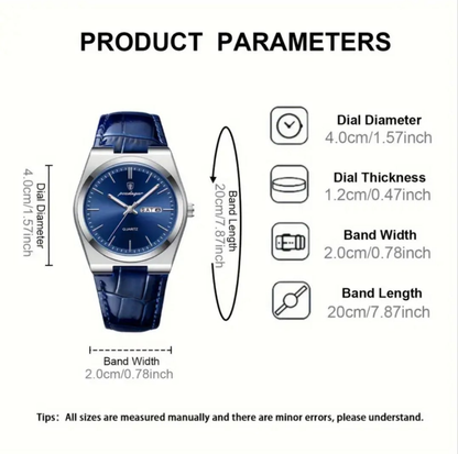 Luxury Casual Leather Men's Watch