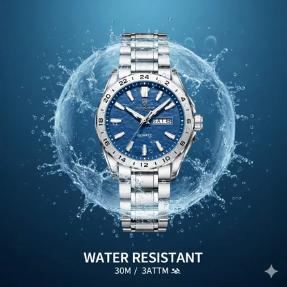 Dual Calendar Waterproof Luminous Watch