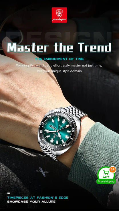 Montres Stainless Steel Quartz Watch